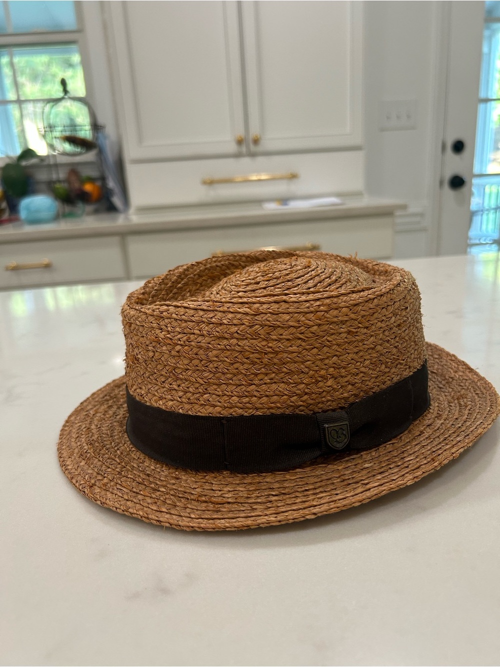 Brixton Straw Fedora Hat
